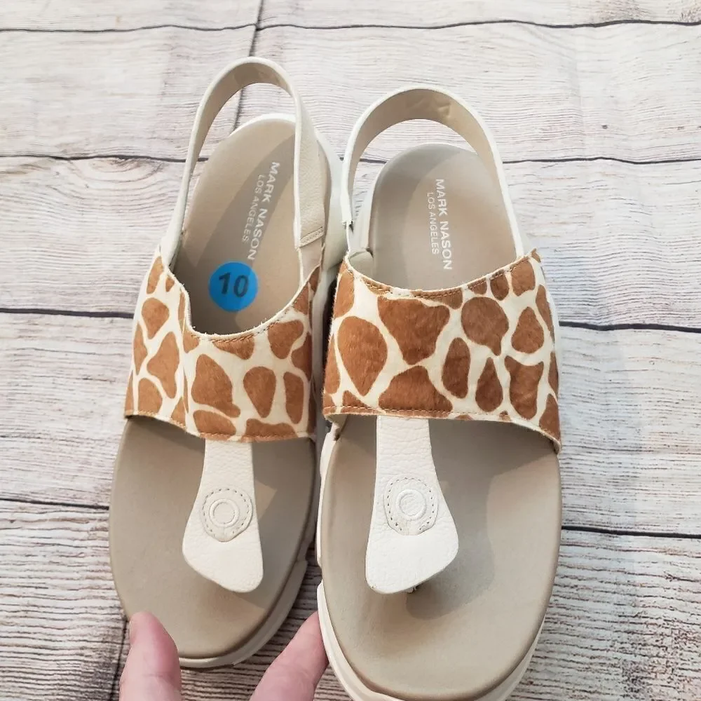 NWOB MARC NASON Giraffe Sandal Platform, Sz 10